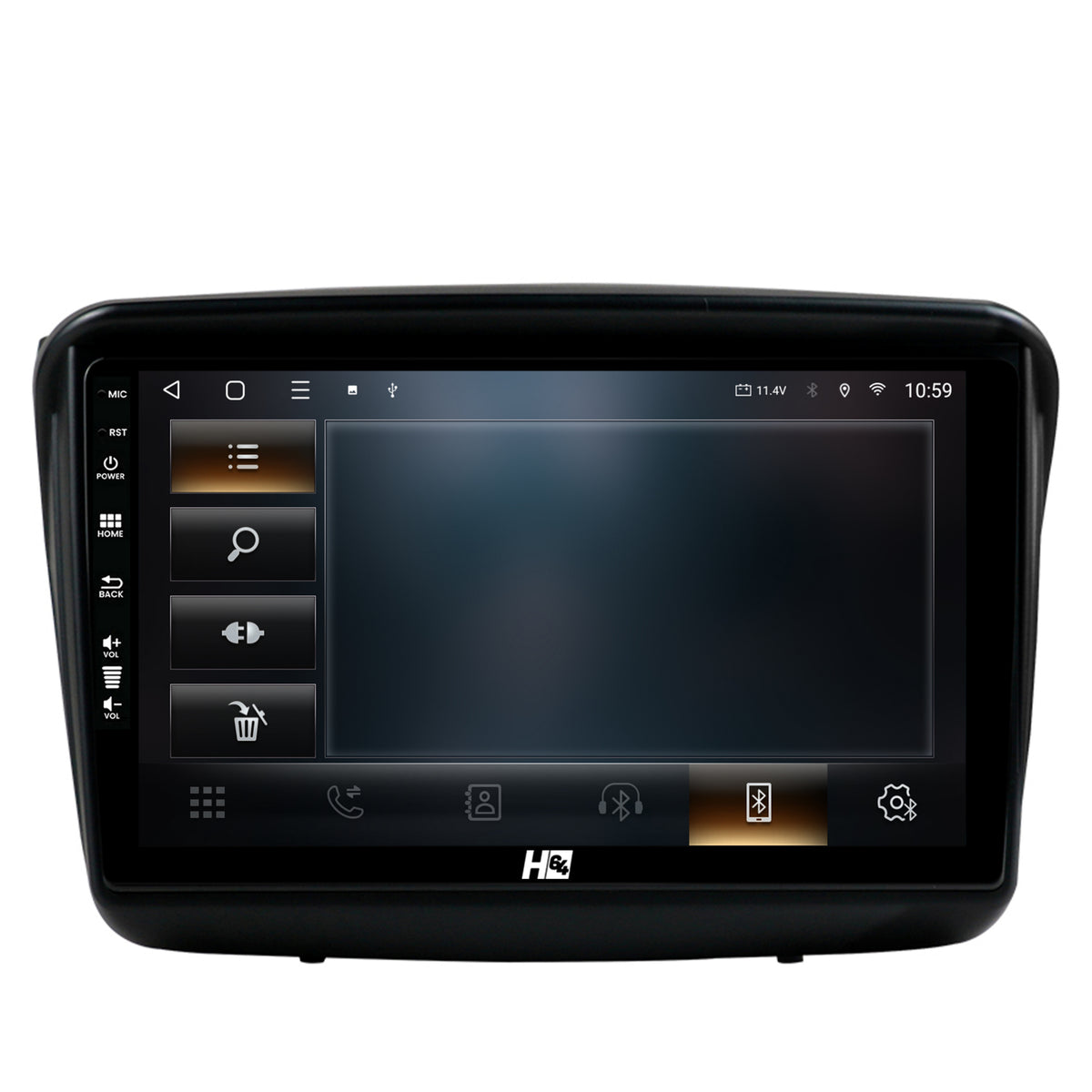 Navigatie HUB64 Mitsubishi L200 / Pajero Sport, 6GB RAM, Android, Octacore, Slot Sim 4G, DSP, GPS, Wi-FI, Carplay, Android Auto, USB, Bluetooth, Waze, Touchscreen, 9 Inch