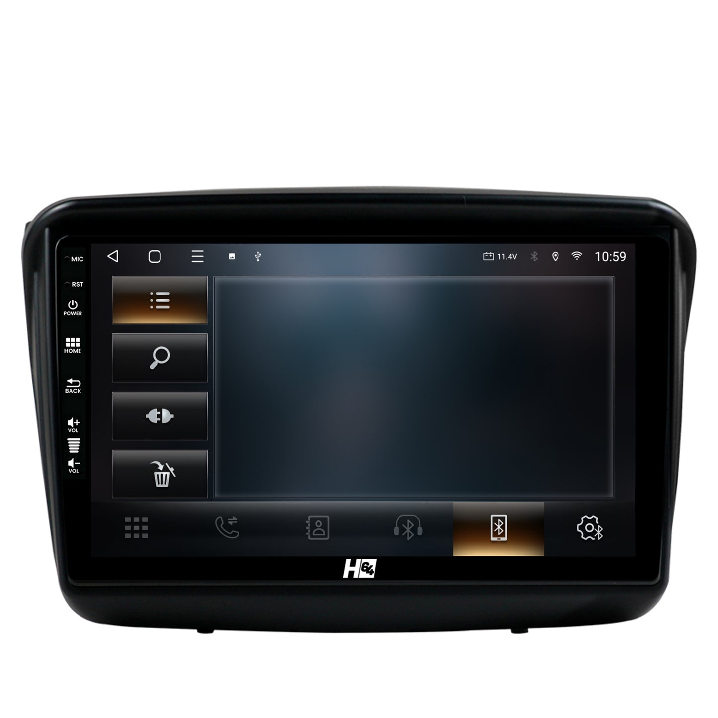 Navigatie HUB64 Mitsubishi L200 / Pajero Sport, 6GB RAM, Android, Octacore, Slot Sim 4G, DSP, GPS, Wi-FI, Carplay, Android Auto, USB, Bluetooth, Waze, Touchscreen, 9 Inch