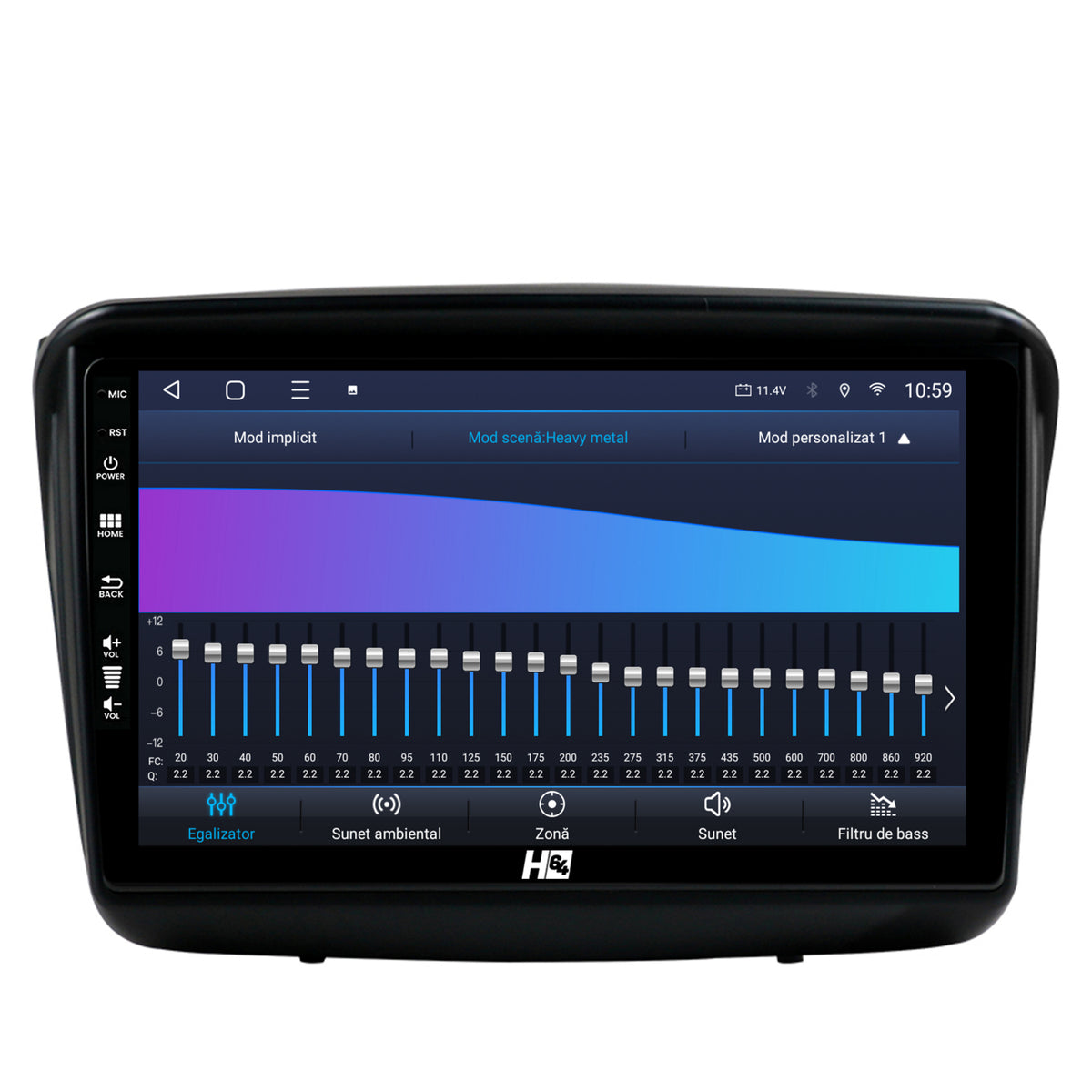 Navigatie HUB64 Mitsubishi L200 / Pajero Sport, 6GB RAM, Android, Octacore, Slot Sim 4G, DSP, GPS, Wi-FI, Carplay, Android Auto, USB, Bluetooth, Waze, Touchscreen, 9 Inch