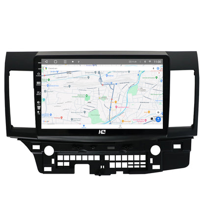 Navigatie HUB64 Mitsubishi Lancer (2007-2016), 4GB RAM, Android, Quadcore, DSP, GPS, Wi-FI, Carplay, Android Auto, USB, Bluetooth, Waze, Touchscreen, 10.1 Inch