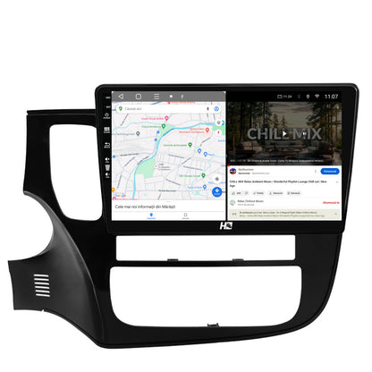 Navigatie HUB64 Mitsubishi Outlander (2013-2020), 4GB RAM, Android, Octacore, Slot Sim 4G, DSP, GPS, Wi-FI, Carplay, Android Auto, USB, Bluetooth, Waze, Touchscreen, 10.1 Inch