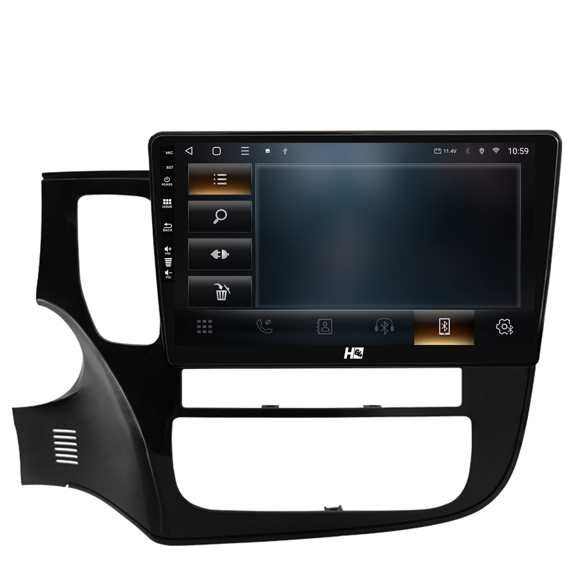 Navigatie HUB64 Mitsubishi Outlander (2013-2020), 6GB RAM, Android, Octacore, Slot Sim 4G, DSP, GPS, Wi-FI, Carplay, Android Auto, USB, Bluetooth, Waze, Touchscreen, 10.1 Inch