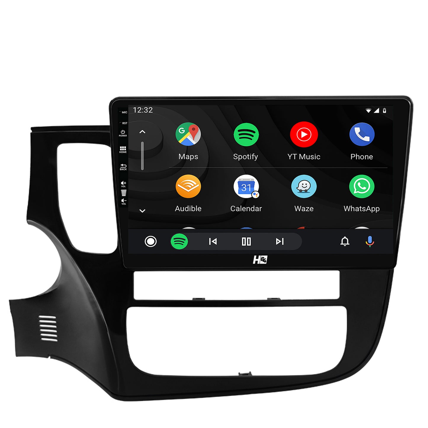 Navigatie HUB64 Mitsubishi Outlander (2013-2020), 8GB RAM, Android, Octacore, Slot Sim 4G, DSP, GPS, Wi-FI, Carplay, Android Auto, USB, Bluetooth, Waze, Touchscreen, 10.1 Inch
