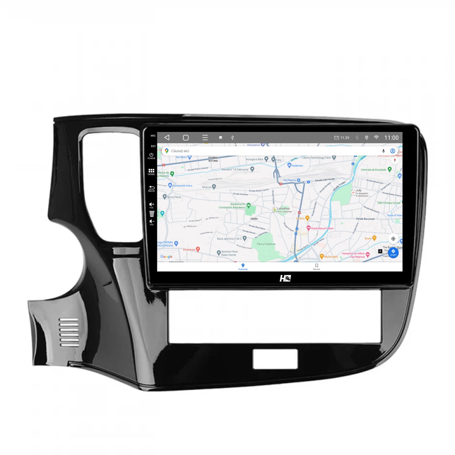 Navigatie HUB64 Mitsubishi Outlander (2019-2021), 2GB RAM, Android, GPS, Wi-FI, Carplay, Android Auto, USB, Bluetooth, Radio, Waze, Touchscreen, 10.1 inch