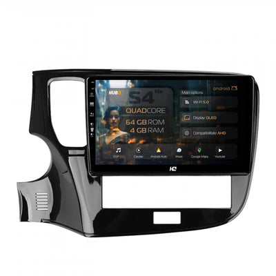 Navigatie HUB64 Mitsubishi Outlander (2019-2021), 4GB RAM, Android, Quadcore, DSP, GPS, Wi-FI, Carplay, Android Auto, USB, Bluetooth, Waze, Touchscreen, 10.1 Inch