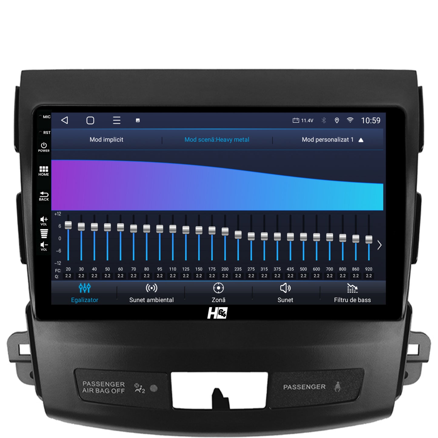 Navigatie HUB64 Mitsubishi Outlander / Peugeot 4007 / Citron C-Crosser, 8GB RAM, Android, Octacore, Slot Sim 4G, DSP, GPS, Wi-FI, Carplay, Android Auto, USB, Bluetooth, Waze, Touchscreen, 9
