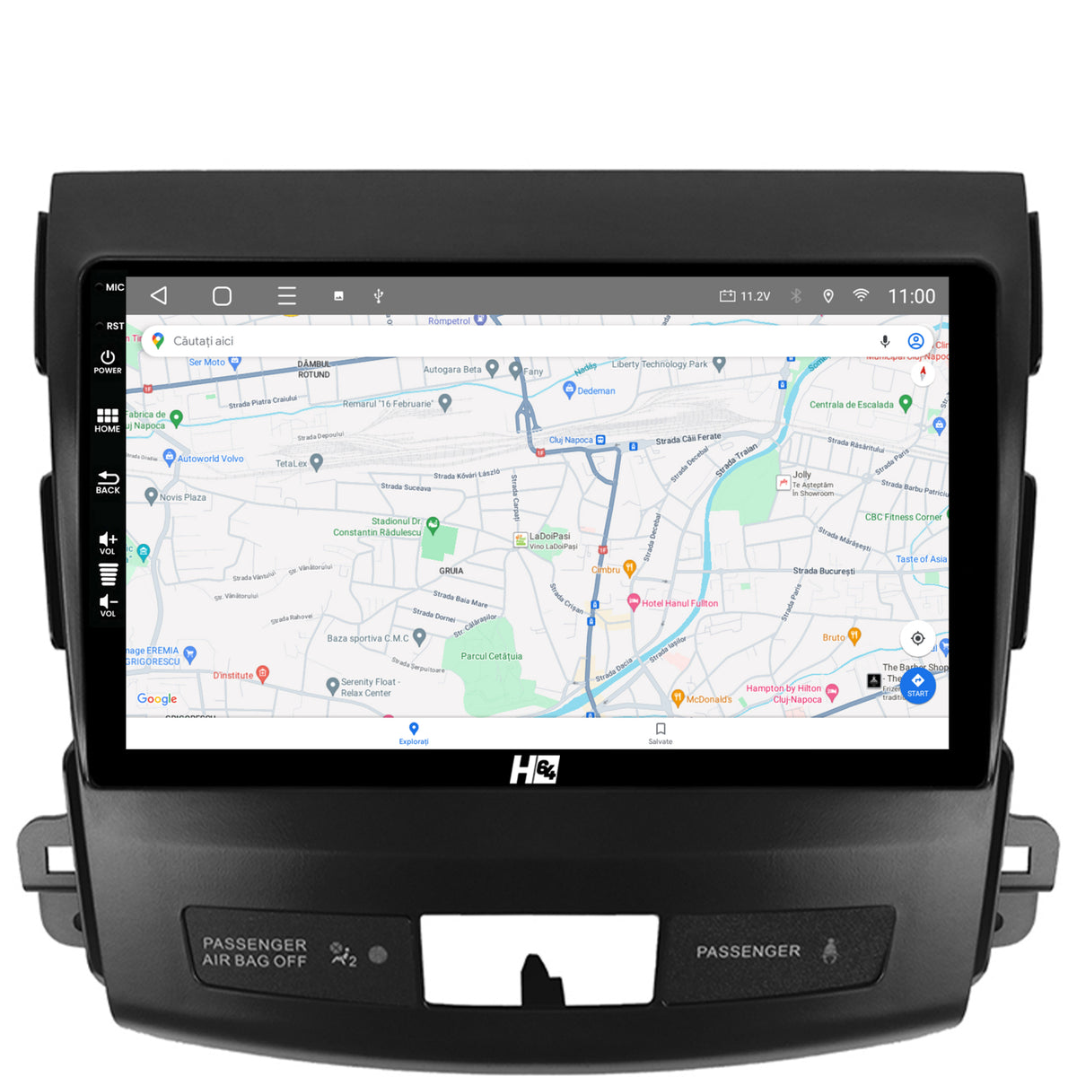Navigatie HUB64 Mitsubishi Outlander / Peugeot 4007 / Citron C-Crosser, 8GB RAM, Android, Octacore, Slot Sim 4G, DSP, GPS, Wi-FI, Carplay, Android Auto, USB, Bluetooth, Waze, Touchscreen, 9