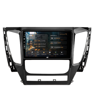 Navigatie HUB64 Mitsubishi Pajero (2016-2018), 4GB RAM, Android, Octacore, Slot Sim 4G, DSP, GPS, Wi-FI, Carplay, Android Auto, USB, Bluetooth, Waze, Touchscreen, 9 inch