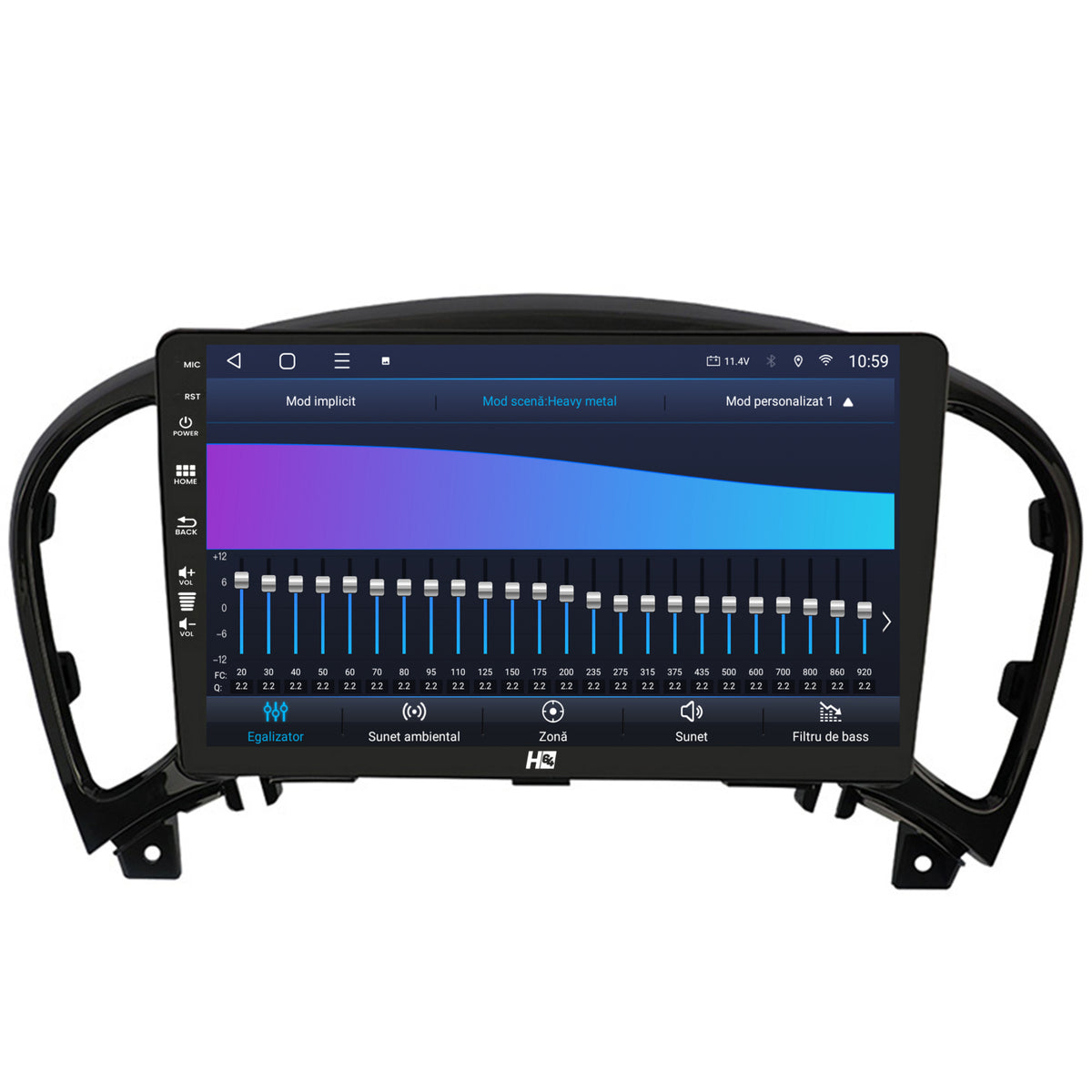 Navigatie HUB64 Nissan Juke (2010-2019), 8GB RAM, Android, Octacore, Slot Sim 4G, DSP, GPS, Wi-FI, Carplay, Android Auto, USB, Bluetooth, Waze, Touchscreen, 9 Inch
