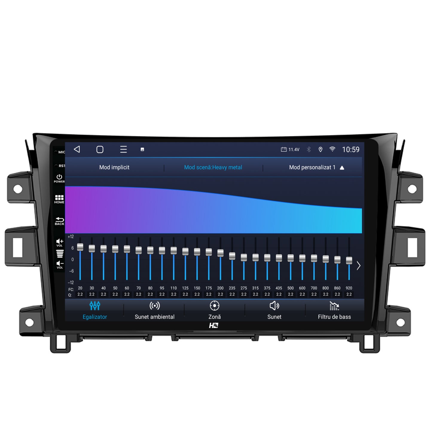 Navigatie HUB64 Nissan Navara (2015+), 4GB RAM, Android, Octacore, Slot Sim 4G, DSP, GPS, Wi-FI, Carplay, Android Auto, USB, Bluetooth, Waze, Touchscreen, 10.1 inch