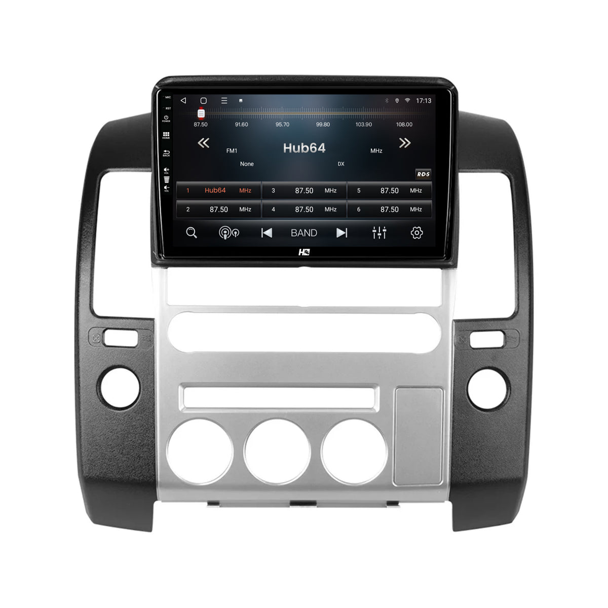 Navigatie HUB64 Nissan Pathfinder-Navara (2005-2014), 2GB RAM, Android, GPS, Wi-FI, Carplay, Android Auto, USB, Bluetooth, Radio, Waze, Touchscreen, 9 inch