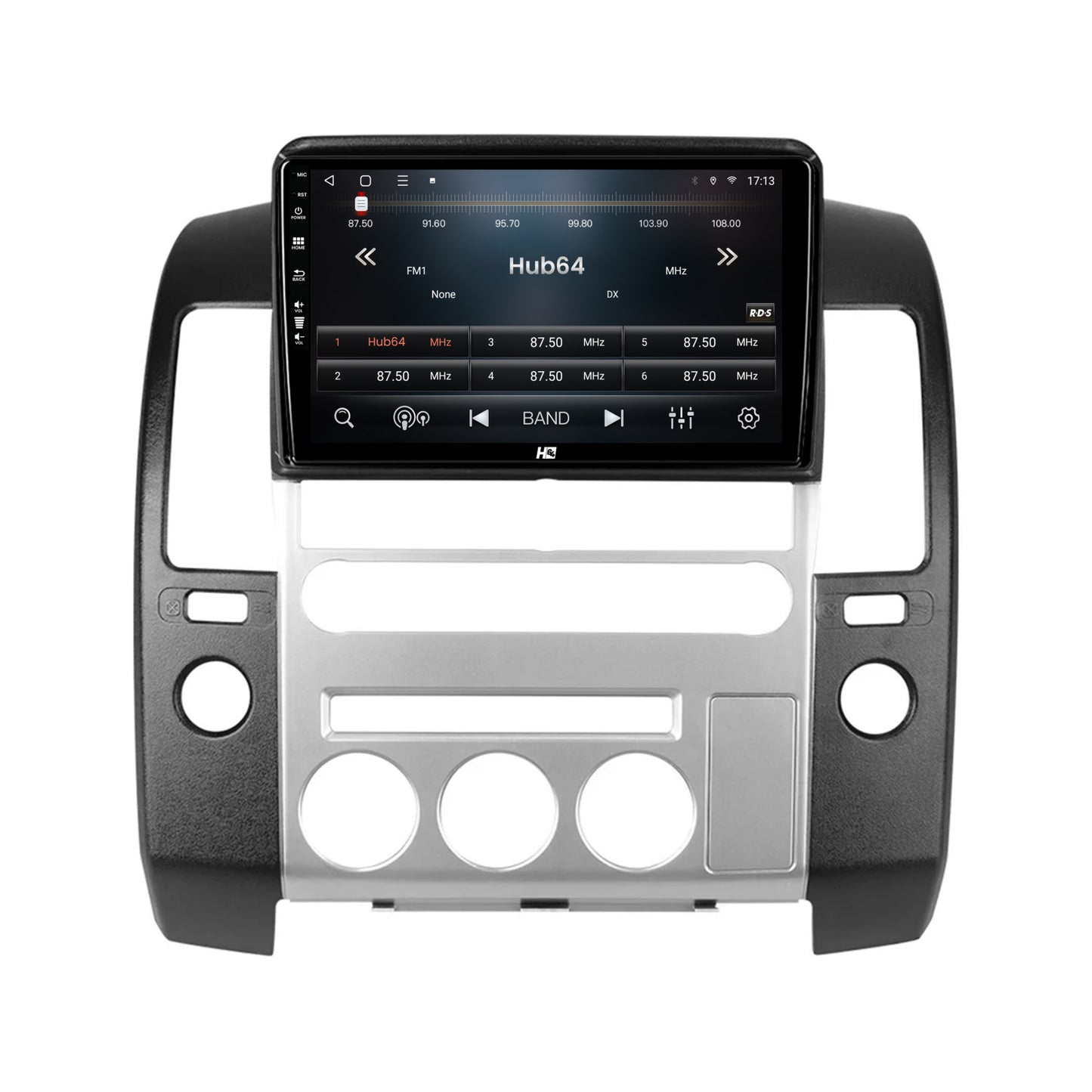 Navigatie HUB64 Nissan Pathfinder-Navara (2005-2014), 2GB RAM, Android, GPS, Wi-FI, Carplay, Android Auto, USB, Bluetooth, Radio, Waze, Touchscreen, 9 inch