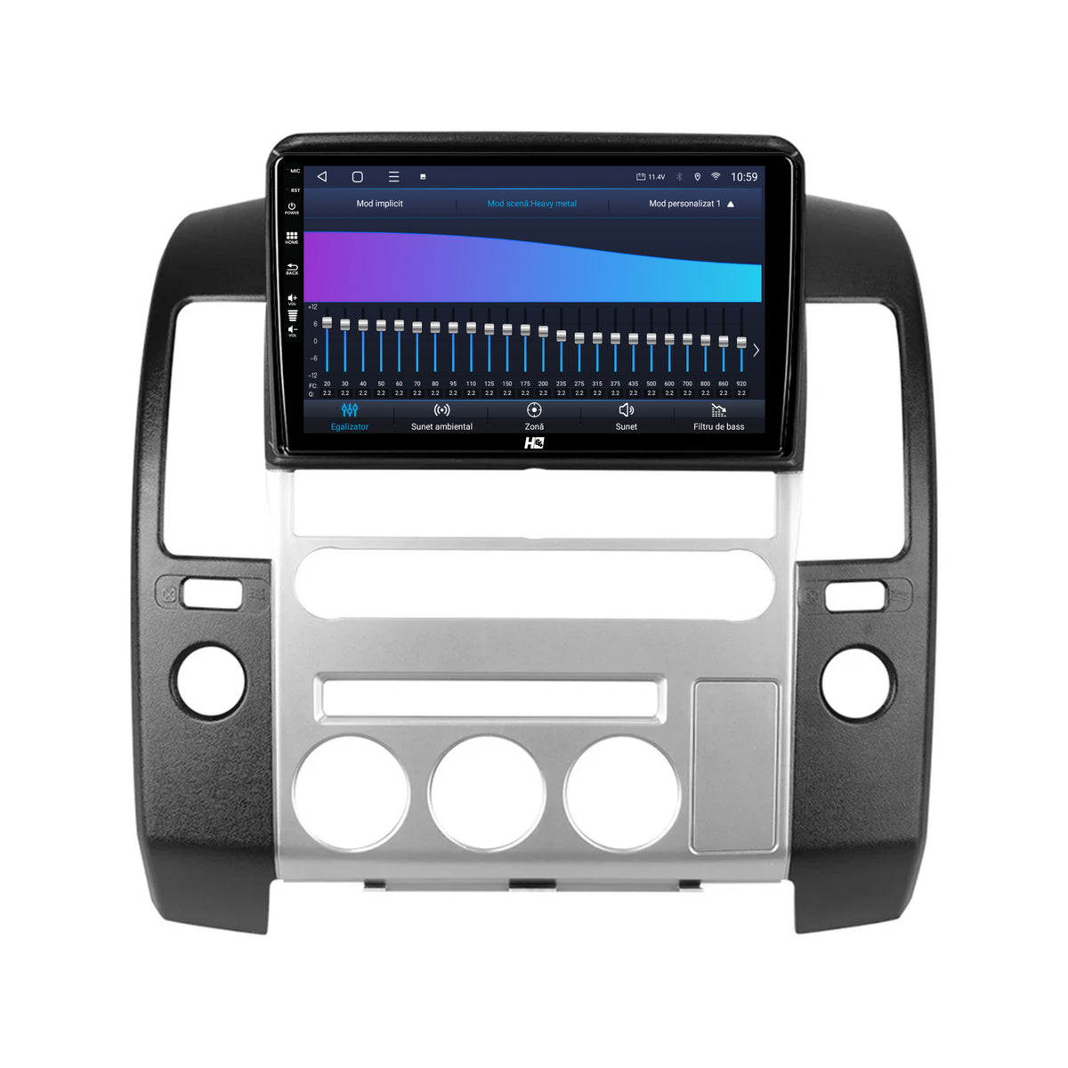 Navigatie HUB64 Nissan Pathfinder-Navara (2005-2014), 6GB RAM, Android, Octacore, Slot Sim 4G, DSP, GPS, Wi-FI, Carplay, Android Auto, USB, Bluetooth, Waze, Touchscreen, 9 Inch