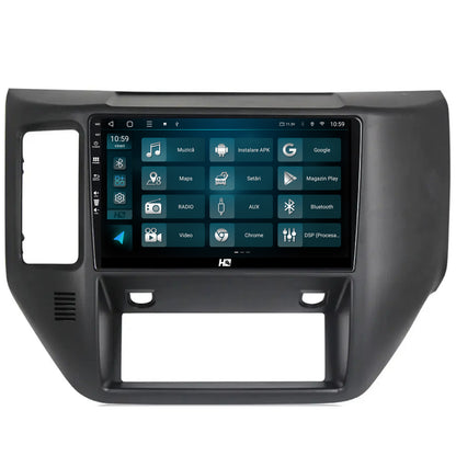 Navigatie HUB64 Nissan Patrol (2004-2012), 6GB RAM, Android, Octacore, Slot Sim 4G, DSP, GPS, Wi-FI, Carplay, Android Auto, USB, Bluetooth, Waze, Touchscreen, 9 Inch