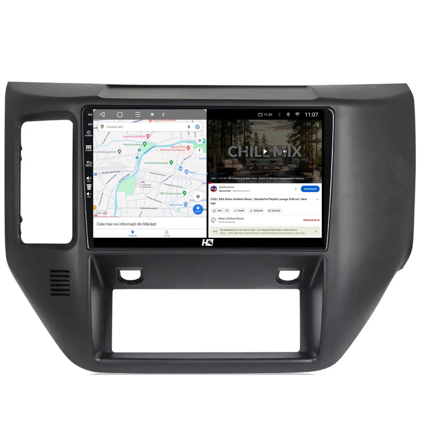 Navigatie HUB64 Nissan Patrol (2004-2012), 8GB RAM, Android, Octacore, Slot Sim 4G, DSP, GPS, Wi-FI, Carplay, Android Auto, USB, Bluetooth, Waze, Touchscreen, 9 Inch
