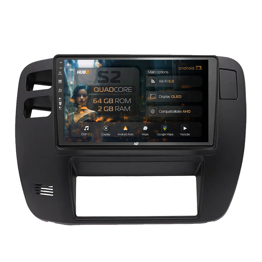 Navigatie HUB64 Nissan Patrol (2000-2005), 2GB RAM, Android, GPS, Wi-FI, Carplay, Android Auto, USB, Bluetooth, Radio, Waze, Touchscreen, 9 inch