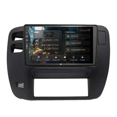 Navigatie HUB64 Nissan Patrol (2000-2005), 2GB RAM, Android, GPS, Wi-FI, Carplay, Android Auto, USB, Bluetooth, Radio, Waze, Touchscreen, 9 inch