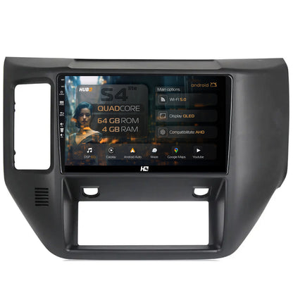 Navigatie HUB64 Nissan Patrol (2004-2012), 4GB RAM, Android, Quadcore, DSP, GPS, Wi-FI, Carplay, Android Auto, USB, Bluetooth, Waze, Touchscreen, 9 inch