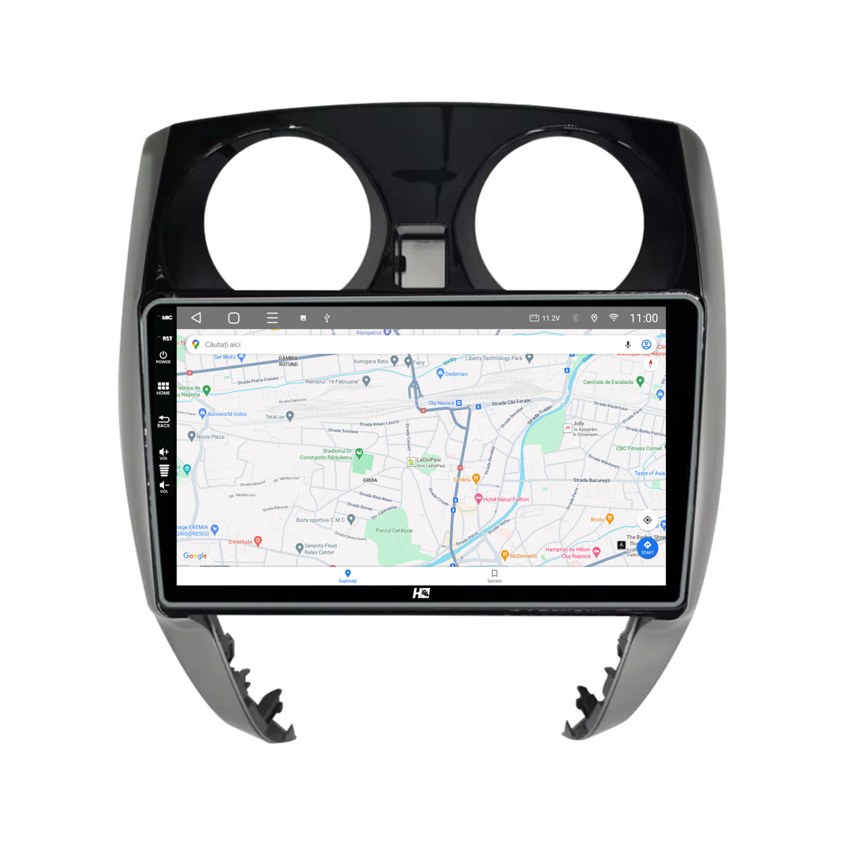 Navigatie HUB64 Nissan Note (2012-2019), 4GB RAM, Android, Quadcore, DSP, GPS, Wi-FI, Carplay, Android Auto, USB, Bluetooth, Waze, Touchscreen, 9'' inch