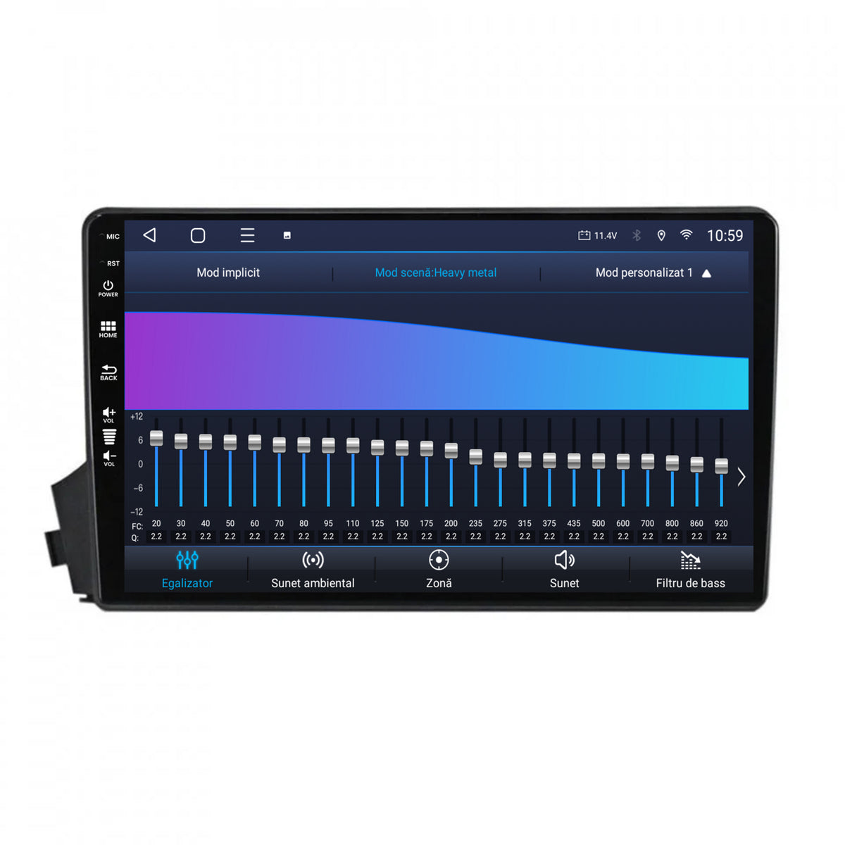 Navigatie HUB64 Ssangyong Actyon-Kyron (2005-2011), 6GB RAM, Android, Octacore, Slot Sim 4G, DSP, GPS, Wi-FI, Carplay, Android Auto, USB, Bluetooth, Waze, Touchscreen, 9 Inch