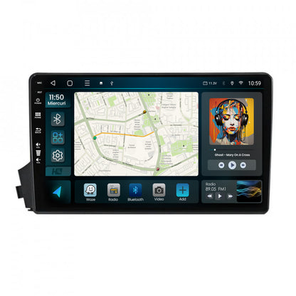 Navigatie HUB64 Ssangyong Actyon-Kyron (2005-2011), 6GB RAM, Android, Octacore, Slot Sim 4G, DSP, GPS, Wi-FI, Carplay, Android Auto, USB, Bluetooth, Waze, Touchscreen, 9 Inch