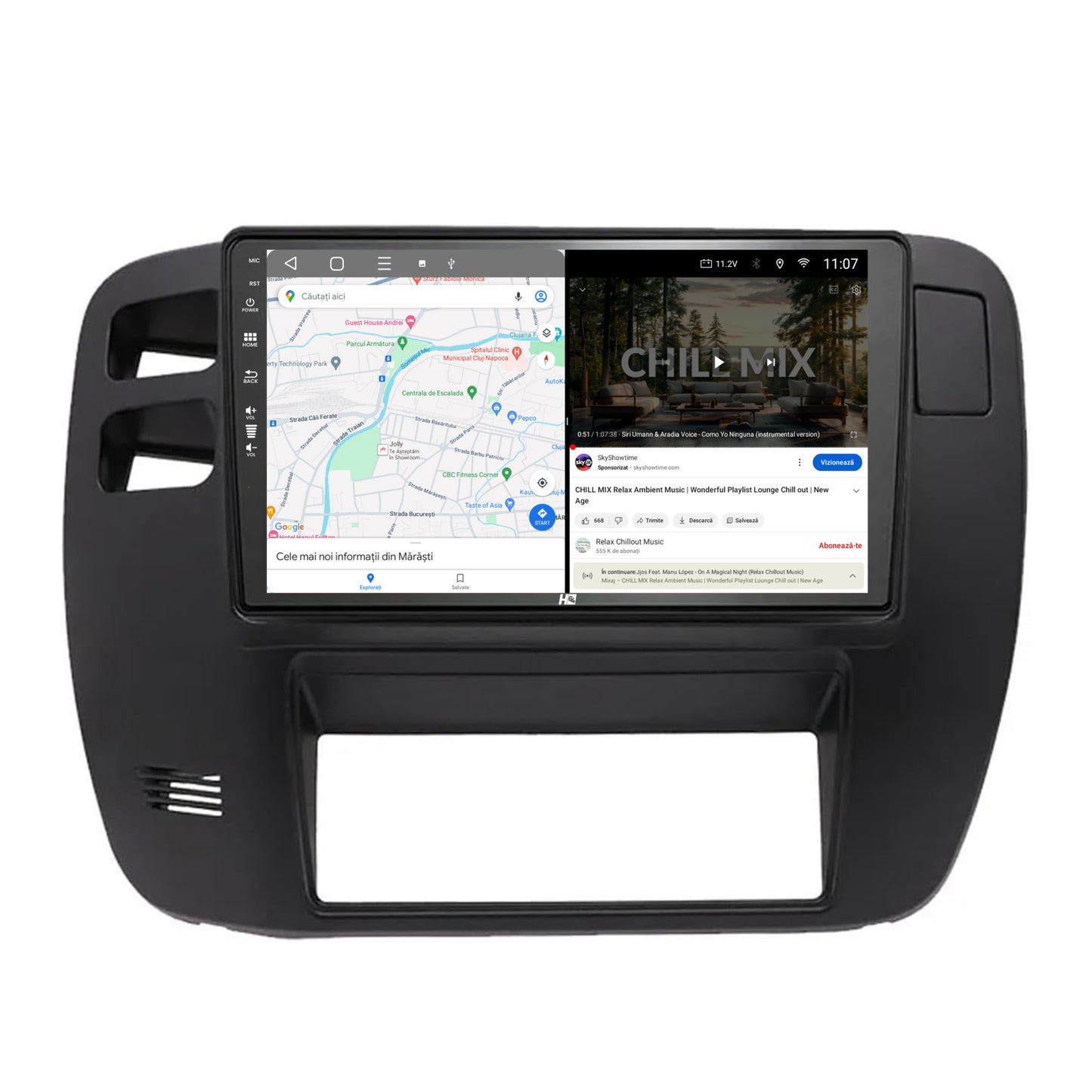 Navigatie HUB64 Nissan Patrol (2000-2005), 6GB RAM, Android, Octacore, Slot Sim 4G, DSP, GPS, Wi-FI, Carplay, Android Auto, USB, Bluetooth, Waze, Touchscreen, 9 Inch