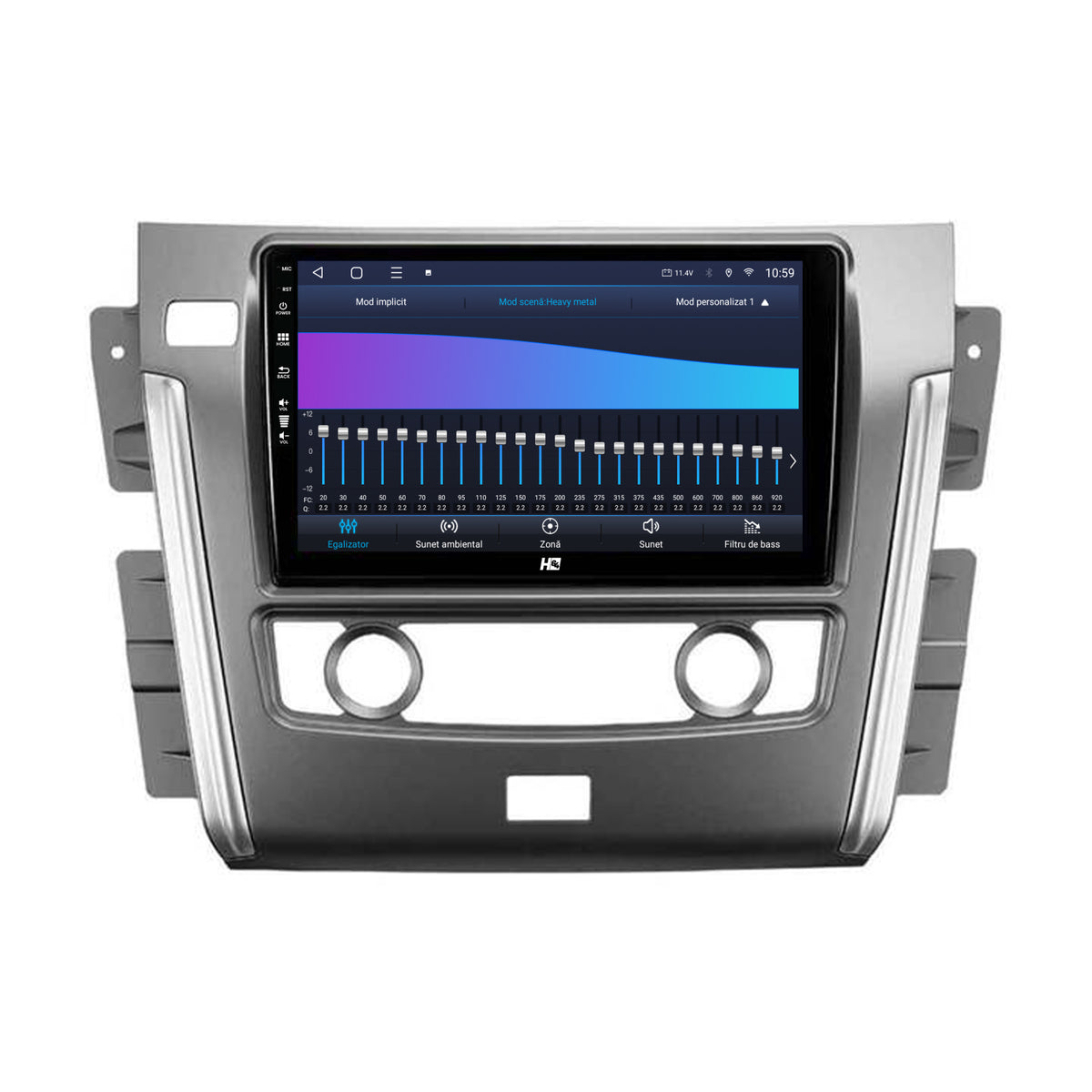 Navigatie HUB64 Nissan Patrol (2010-2020), 2GB RAM, Android, GPS, Wi-FI, Carplay, Android Auto, USB, Bluetooth, Radio, Waze, Touchscreen, 10.1 Inch