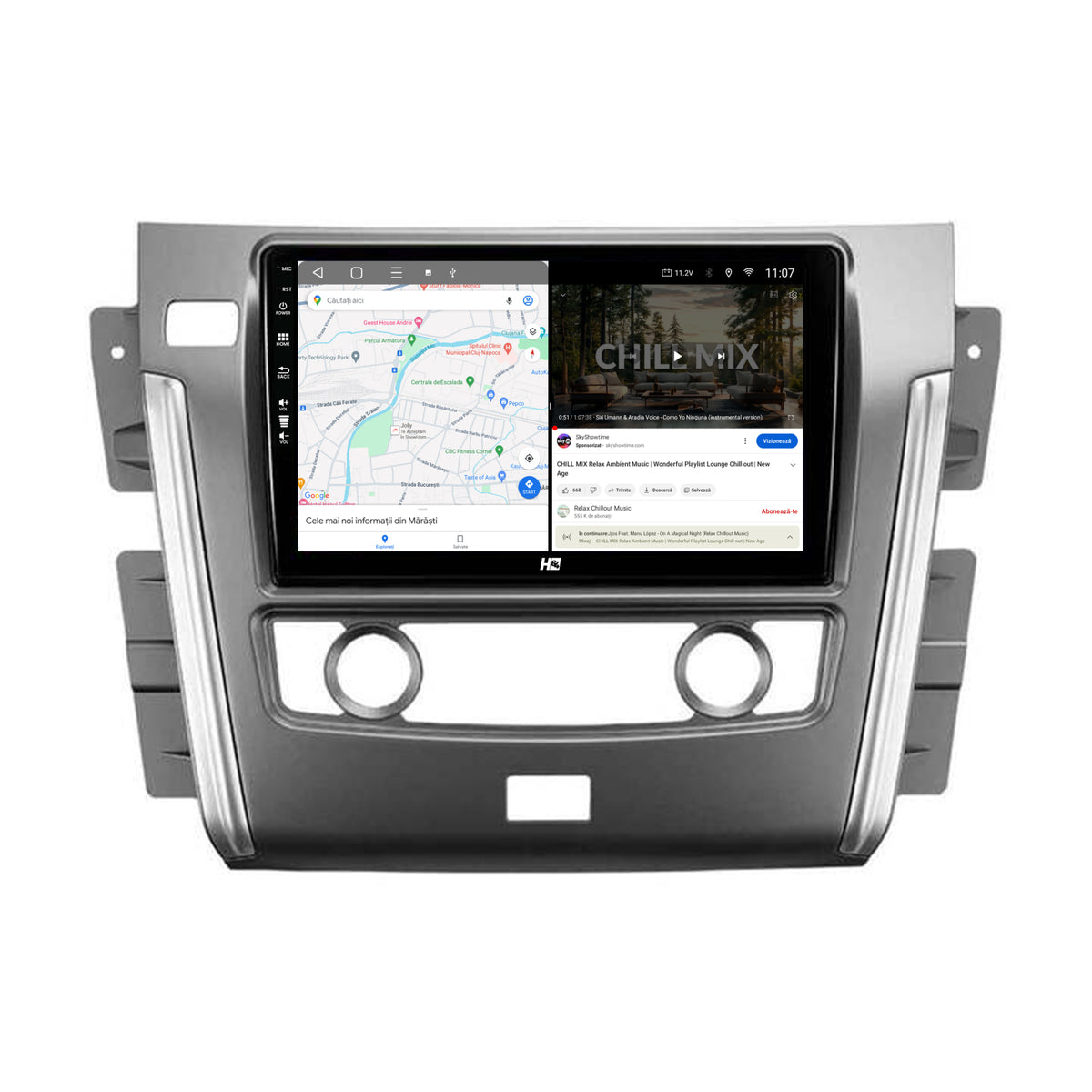 Navigatie HUB64 Nissan Patrol (2010-2020), 6GB RAM, Android, Octacore, Slot Sim 4G, DSP, GPS, Wi-FI, Carplay, Android Auto, USB, Bluetooth, Waze, Touchscreen, 10.1'' Inch