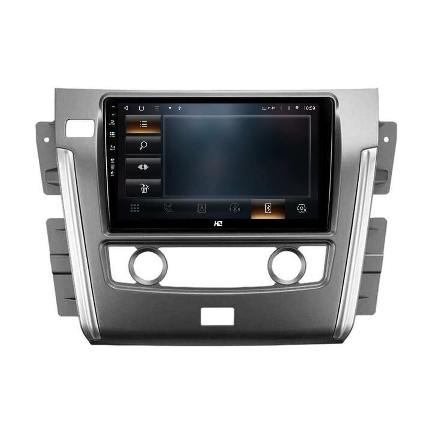 Navigatie HUB64 Nissan Patrol (2010-2020), 8GB RAM, Android, Octacore, Slot Sim 4G, DSP, GPS, Wi-FI, Carplay, Android Auto, USB, Bluetooth, Waze, Touchscreen, 10.1 Inch