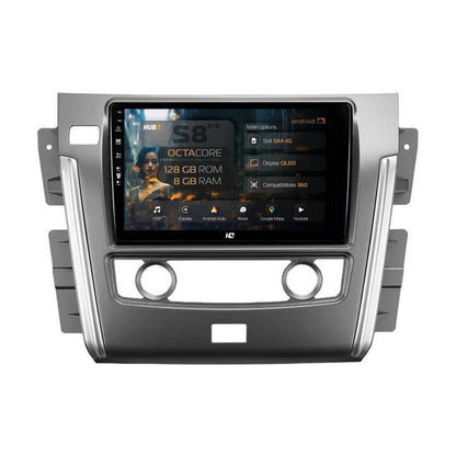 Navigatie HUB64 Nissan Patrol (2010-2020), 8GB RAM, Android, Octacore, Slot Sim 4G, DSP, GPS, Wi-FI, Carplay, Android Auto, USB, Bluetooth, Waze, Touchscreen, 10.1 Inch