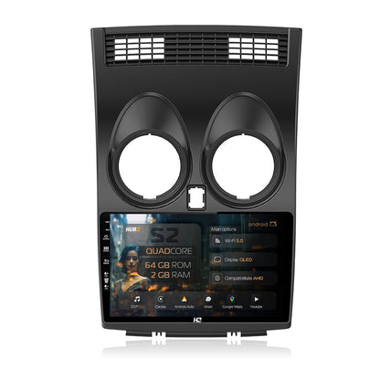 Navigatie HUB64 Nissan Qashqai (2006-2014), 2GB RAM, Android, GPS, Wi-FI, Carplay, Android Auto, USB, Bluetooth, Radio, Waze, Touchscreen, 9 inch