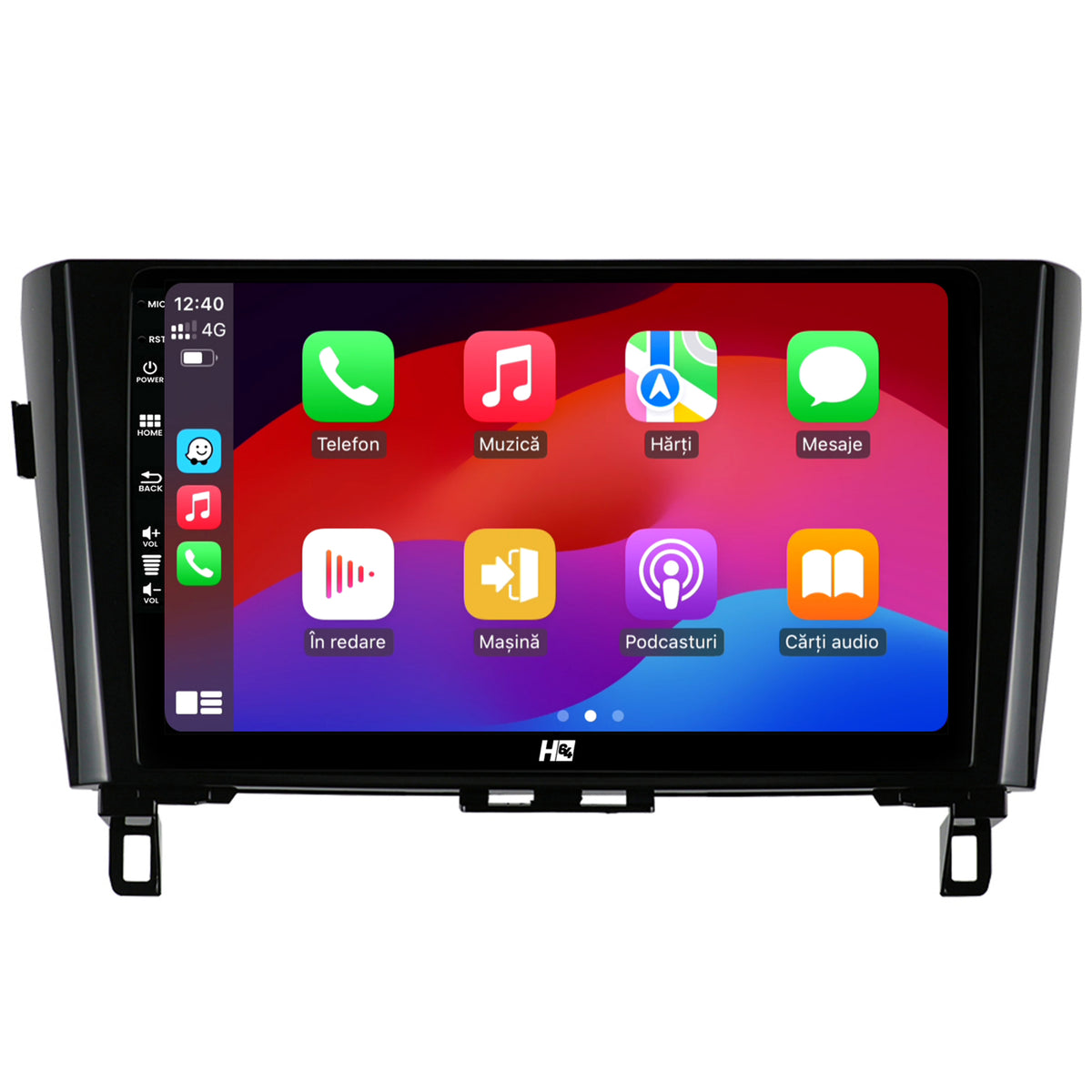 Navigatie HUB64 Nissan Qashqai / X-Trail (2013+), 4GB RAM, Android, Octacore, Slot Sim 4G, DSP, GPS, Wi-FI, Carplay, Android Auto, USB, Bluetooth, Waze, Touchscreen, 10.1 Inch
