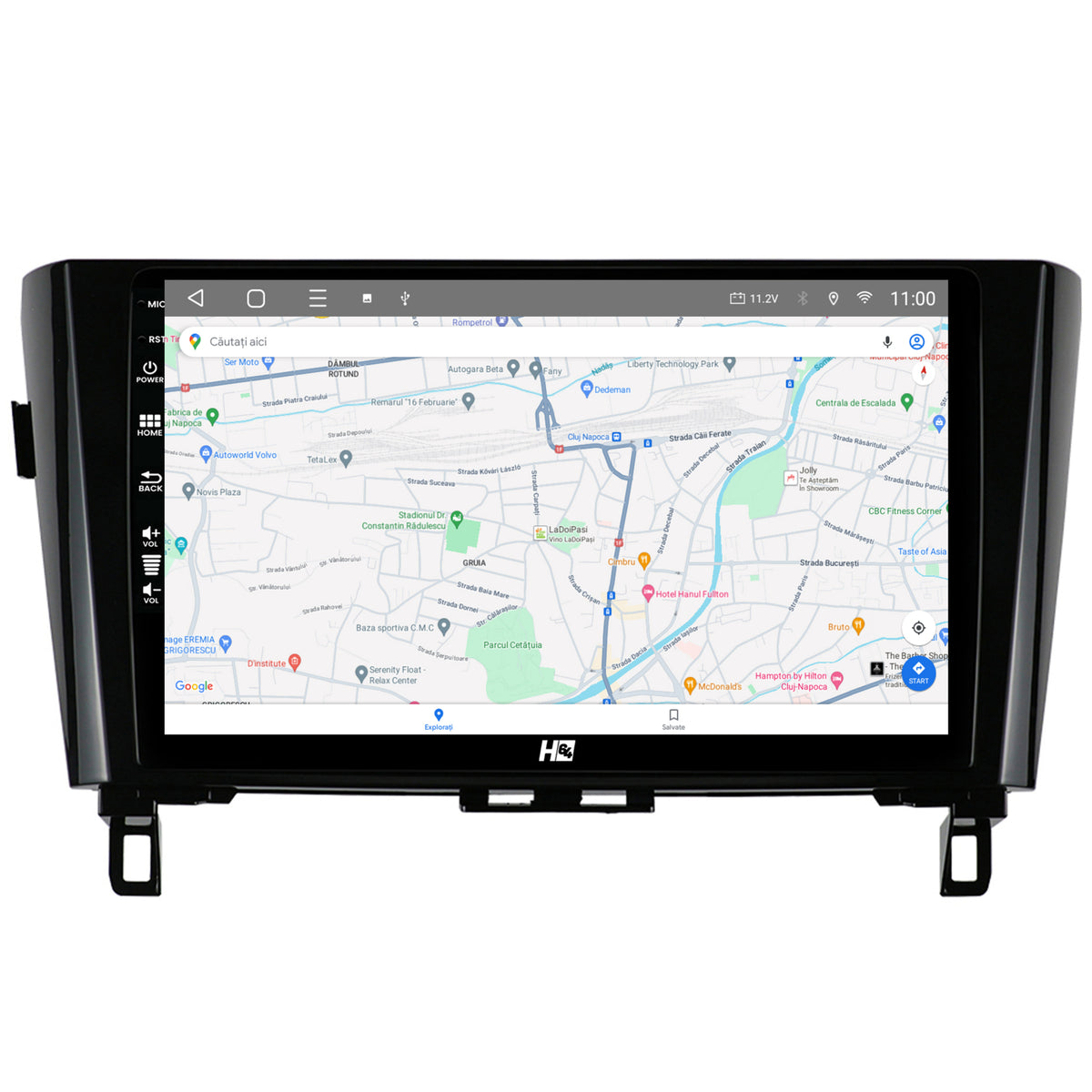 Navigatie HUB64 Nissan Qashqai / X-Trail (2013+), 4GB RAM, Android, Quadcore, DSP, GPS, Wi-FI, Carplay, Android Auto, USB, Bluetooth, Waze, Touchscreen, 10.1 Inch