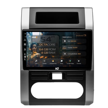 Navigatie HUB64 Nissan X-Trail (2007-2015), 4GB RAM, Android, Octacore, Slot Sim 4G, DSP, GPS, Wi-FI, Carplay, Android Auto, USB, Bluetooth, Waze, Touchscreen, 10.1 Inch
