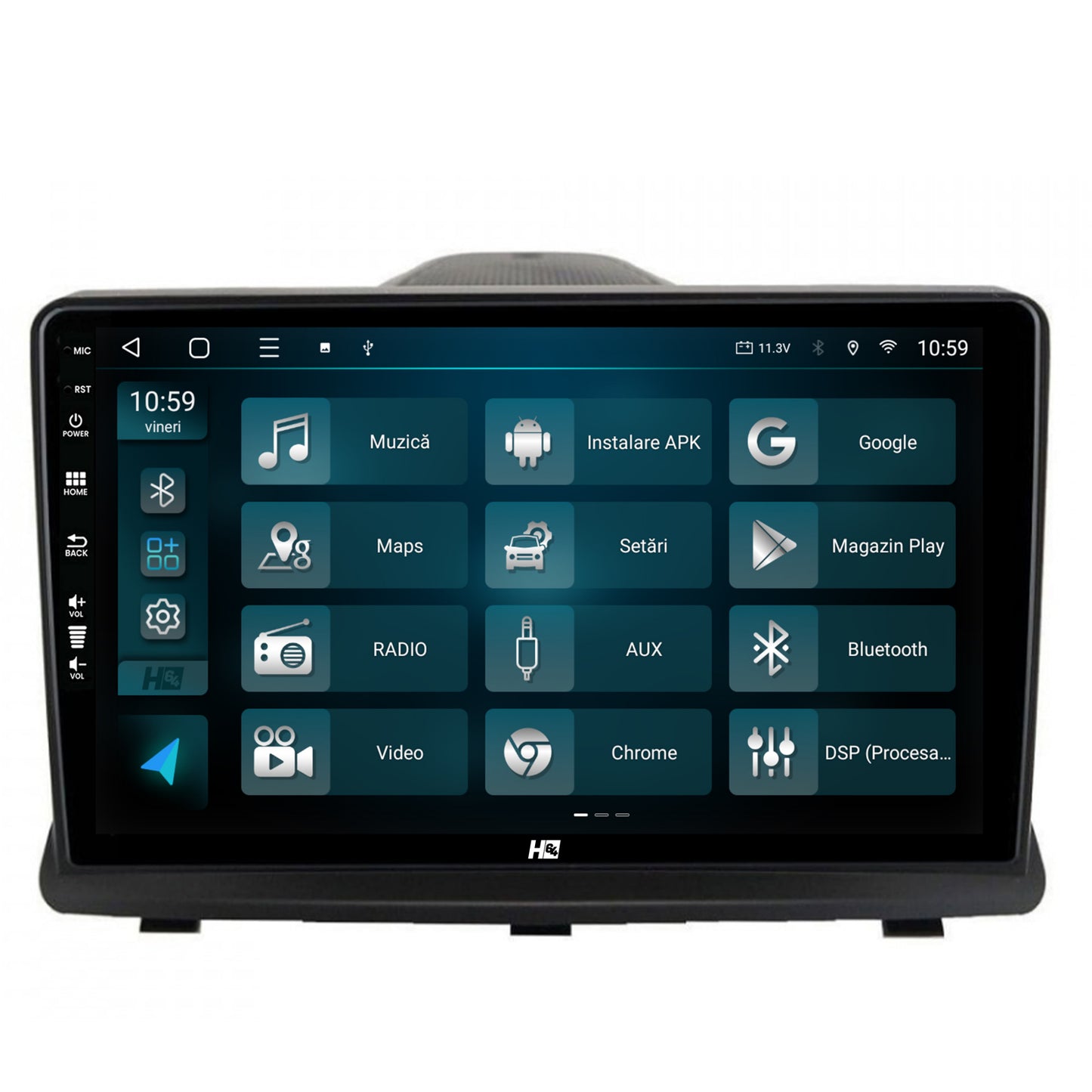 Navigatie HUB64 Opel Antara (2006-2015), 6GB RAM, Android, Octacore, Slot Sim 4G, DSP, GPS, Wi-FI, Carplay, Android Auto, USB, Bluetooth, Waze, Touchscreen, 9 Inch