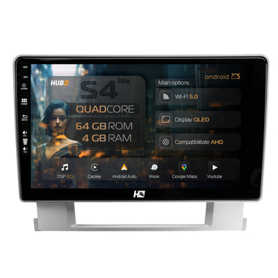 Navigatie HUB64 Opel Astra J, 4GB RAM, Android, Quadcore, DSP, GPS, Wi-FI, Carplay, Android Auto, USB, Bluetooth, Waze, Touchscreen, 9 inch