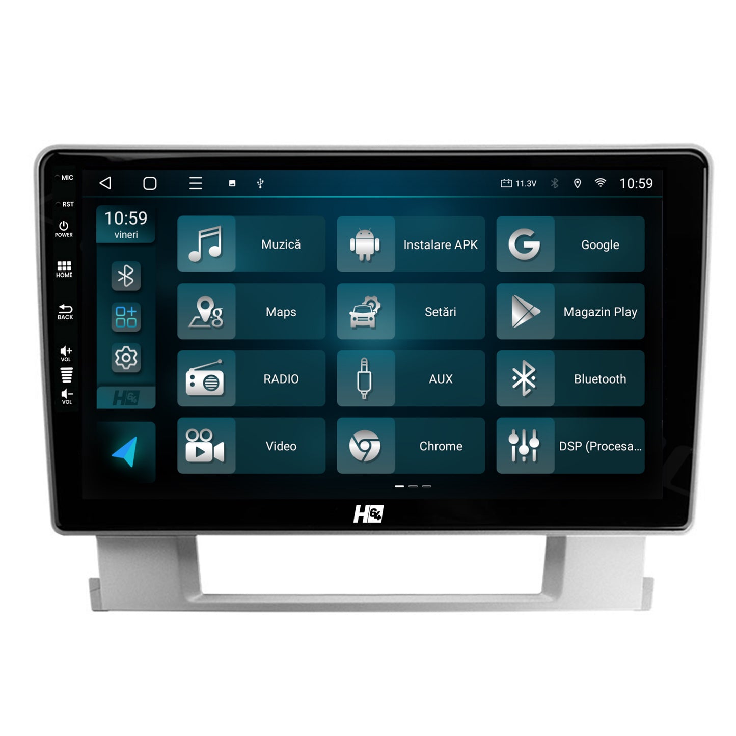 Navigatie HUB64 Opel Astra J, 6GB RAM, Android, Octacore, Slot Sim 4G, DSP, GPS, Wi-FI, Carplay, Android Auto, USB, Bluetooth, Waze, Touchscreen, 9 Inch