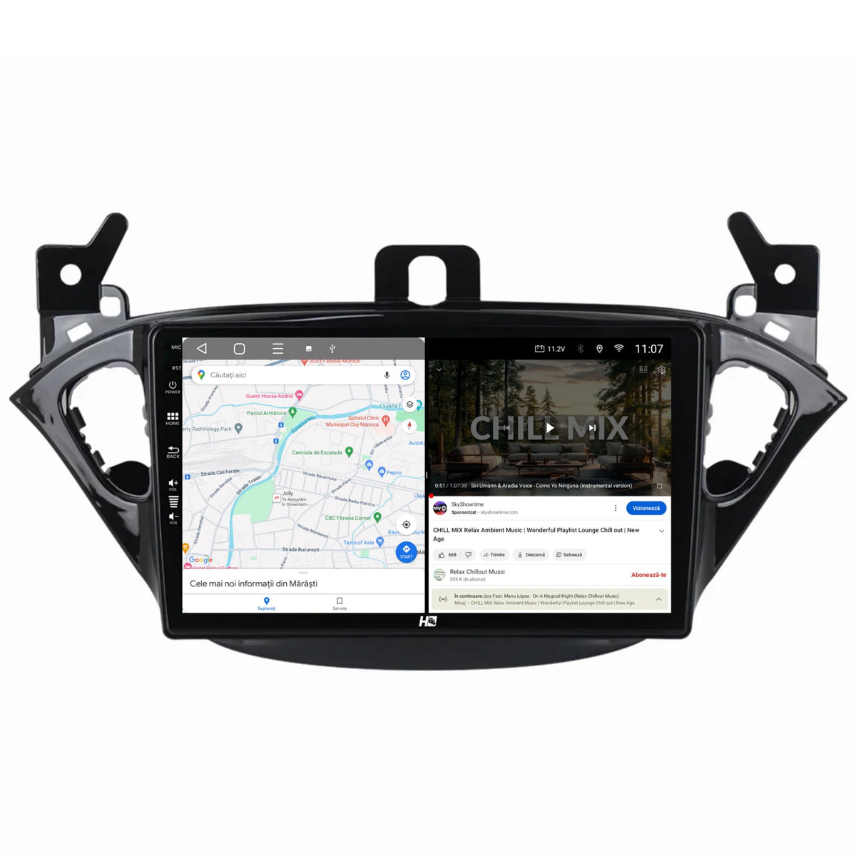 Navigatie HUB64 Opel Corsa E / Adam (2013-2019), 6GB RAM, Android, Octacore, Slot Sim 4G, DSP, GPS, Wi-FI, Carplay, Android Auto, USB, Bluetooth, Waze, Touchscreen, 9 Inch
