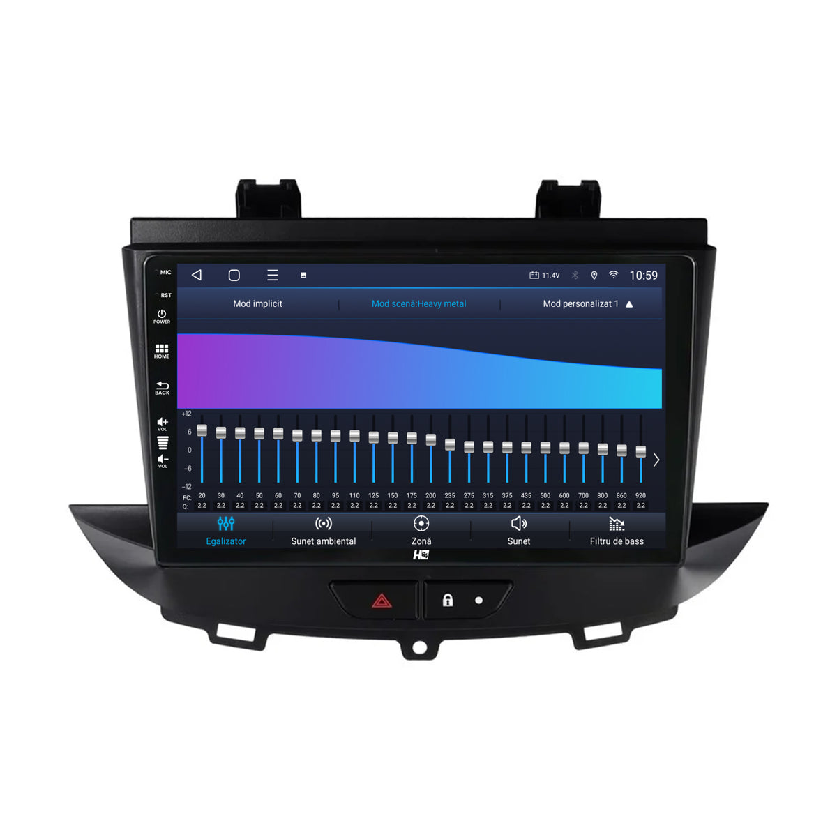 Navigatie HUB64 Opel Grandland X / Crossland X (2017-2021), 2GB RAM, Android, GPS, Wi-FI, Carplay, Android Auto, USB, Bluetooth, Radio, Waze, Touchscreen, 9 Inch