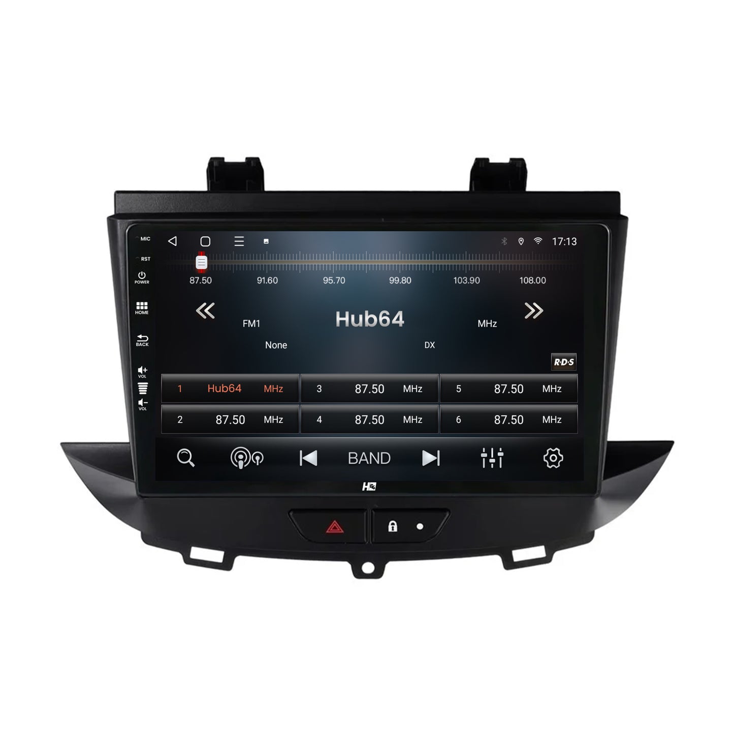 Navigatie HUB64 Opel Grandland X / Crossland X (2017-2021), 2GB RAM, Android, GPS, Wi-FI, Carplay, Android Auto, USB, Bluetooth, Radio, Waze, Touchscreen, 9 Inch