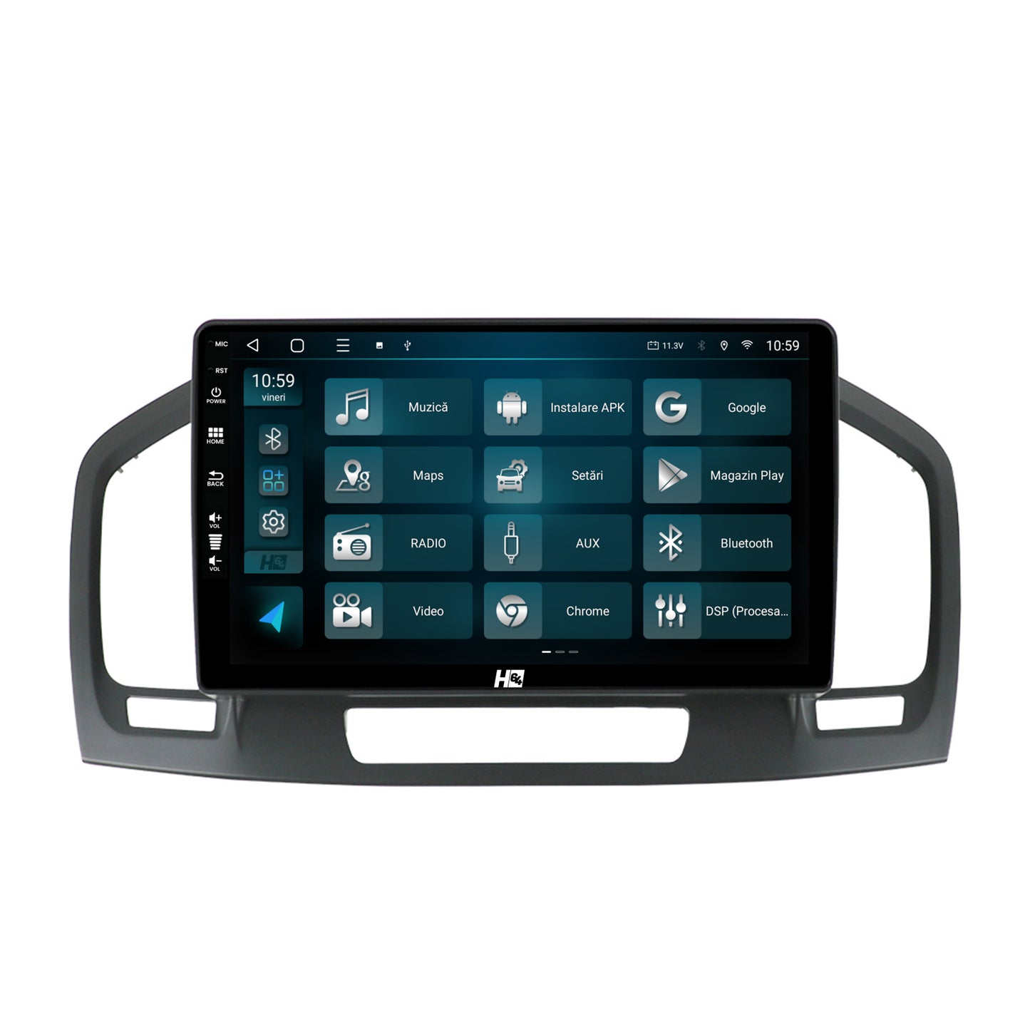 Navigatie HUB64 Opel Insignia (2008-2013), 2GB RAM, Android, GPS, Wi-FI, Carplay, Android Auto, USB, Bluetooth, Radio, Waze, Touchscreen, 9 inch