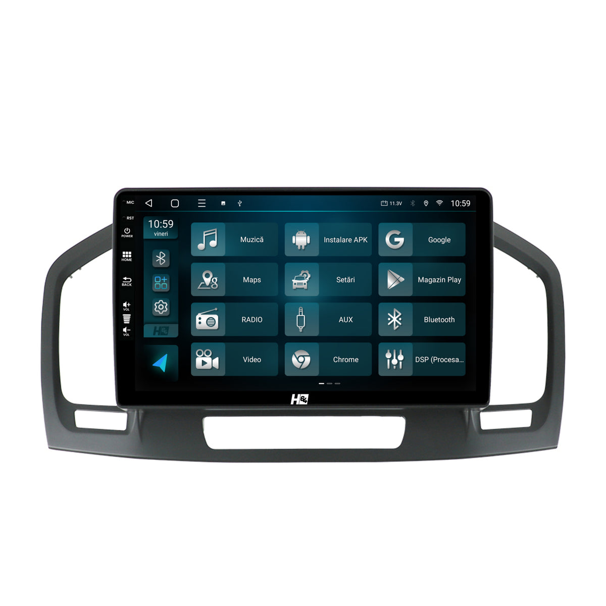 Navigatie HUB64 Opel Insignia (2008-2013), 4GB RAM, Android, Quadcore, DSP, GPS, Wi-FI, Carplay, Android Auto, USB, Bluetooth, Waze, Touchscreen, 9 inch