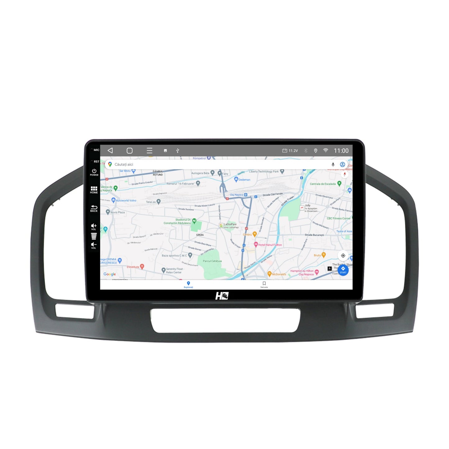Navigatie HUB64 Opel Insignia (2008-2013), 4GB RAM, Android, Octacore, Slot Sim 4G, DSP, GPS, Wi-FI, Carplay, Android Auto, USB, Bluetooth, Waze, Touchscreen, 9 inch