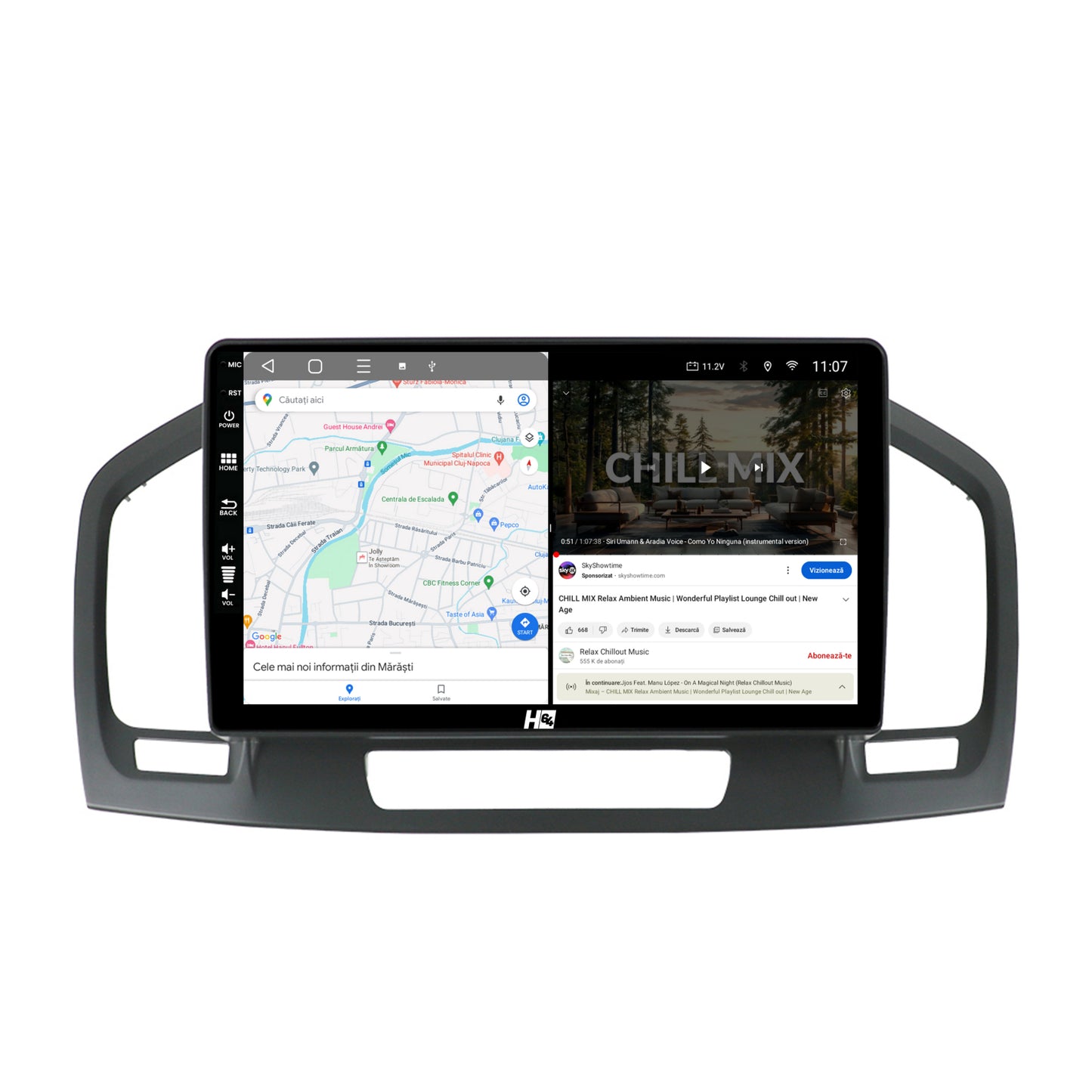Navigatie HUB64 Opel Insignia (2008-2013), 6GB RAM, Android, Octacore, Slot Sim 4G, DSP, GPS, Wi-FI, Carplay, Android Auto, USB, Bluetooth, Waze, Touchscreen, 9 Inch