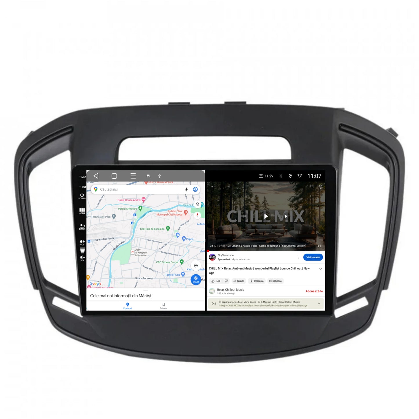 Navigatie HUB64 Opel Insignia (2014-2016), 2GB RAM, Android, GPS, Wi-FI, Carplay, Android Auto, USB, Bluetooth, Radio, Waze, Touchscreen, 9 inch