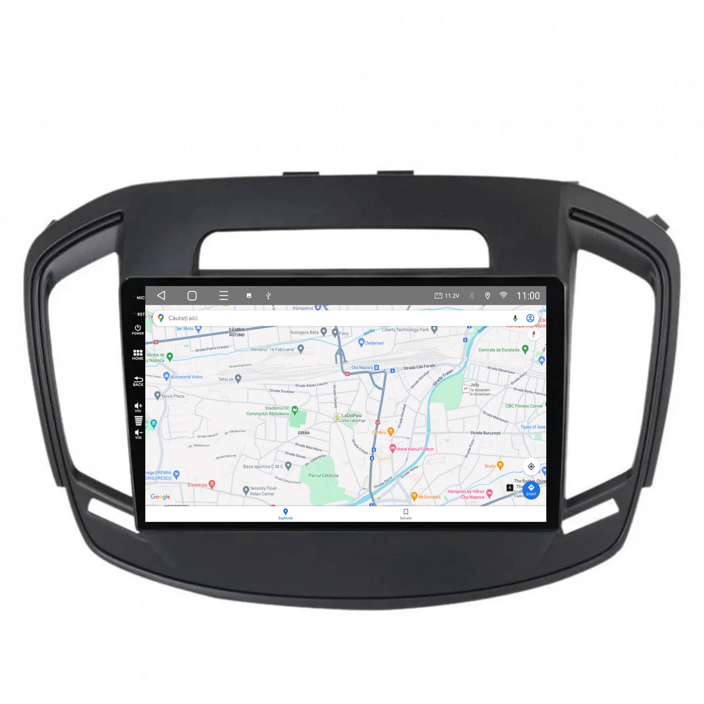 Navigatie HUB64 Opel Insignia (2014-2016), 4GB RAM, Android, Quadcore, DSP, GPS, Wi-FI, Carplay, Android Auto, USB, Bluetooth, Waze, Touchscreen, 9 inch