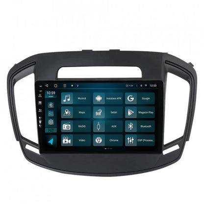 Navigatie HUB64 Opel Insignia (2014-2016), 6GB RAM, Android, Octacore, Slot Sim 4G, DSP, GPS, Wi-FI, Carplay, Android Auto, USB, Bluetooth, Waze, Touchscreen, 9 Inch