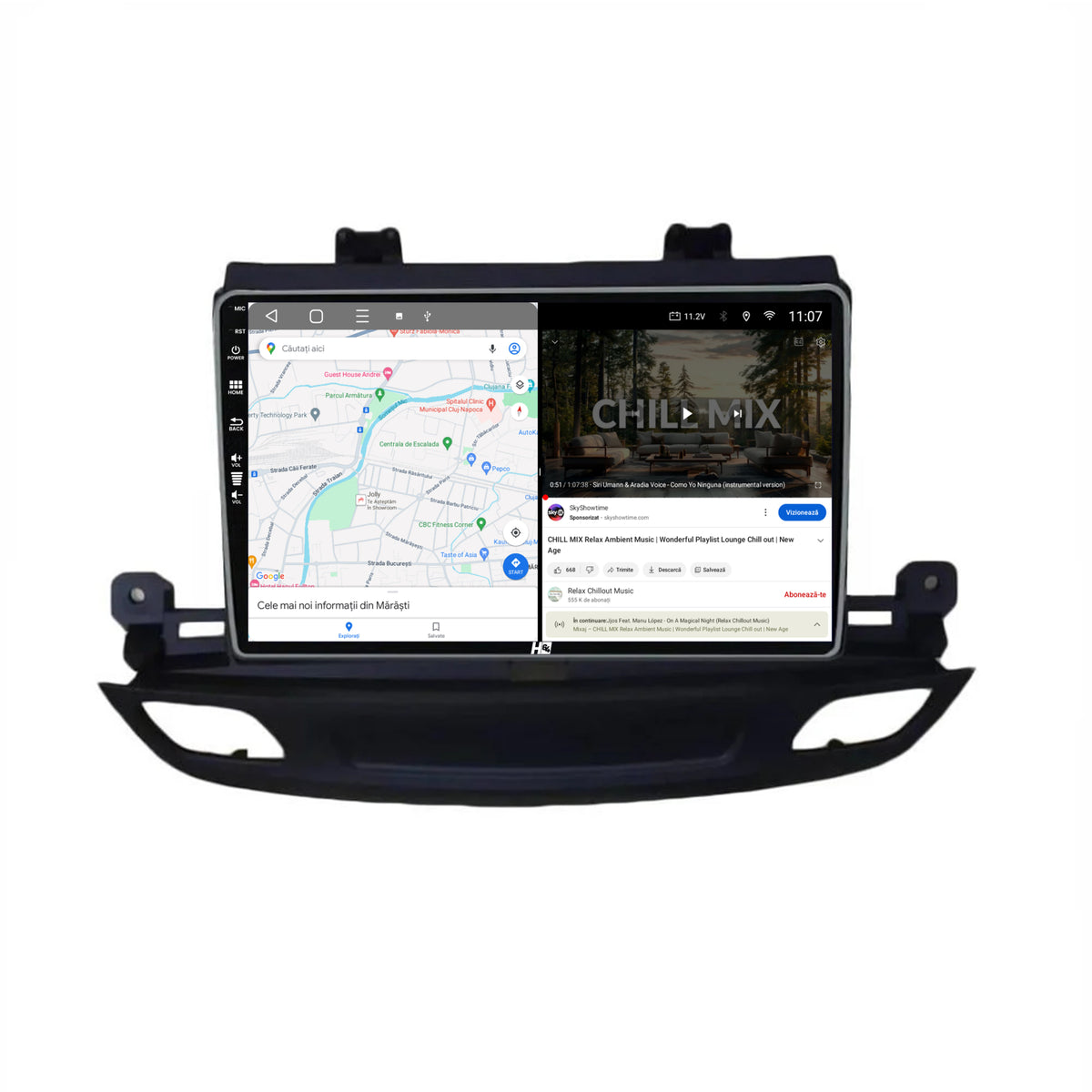 Navigatie HUB64 Opel Insignia (2017+), 2GB RAM, Android, GPS, Wi-FI, Carplay, Android Auto, USB, Bluetooth, Radio, Waze, Touchscreen, 9 Inch