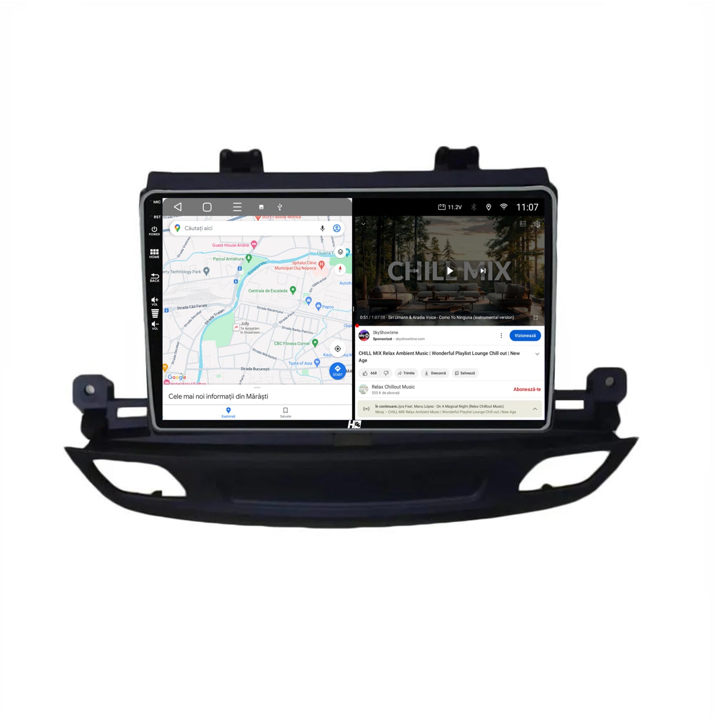 Navigatie HUB64 Opel Insignia (2017+), 8GB RAM, Android, Octacore, Slot Sim 4G, DSP, GPS, Wi-FI, Carplay, Android Auto, USB, Bluetooth, Waze, Touchscreen, 9 Inch