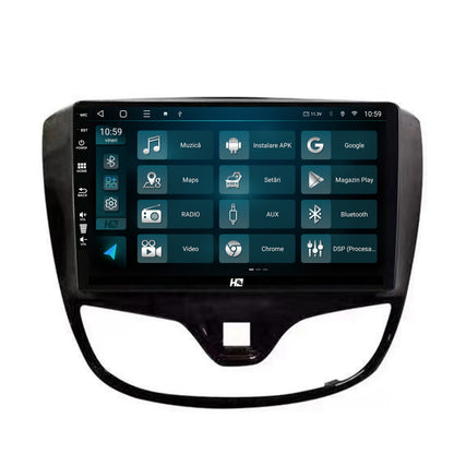 Navigatie HUB64 Opel Karl (2015-2019), 4GB RAM, Android, Quadcore, DSP, GPS, Wi-FI, Carplay, Android Auto, USB, Bluetooth, Waze, Touchscreen, 9 inch